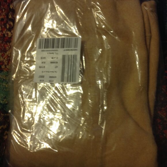 Bloomingdale's Men's Tan 1/4 Zip Cashmere Sweater - Large - New with Tags - Picture 5 of 5